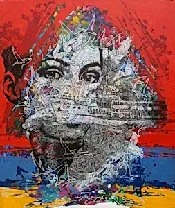 ENGİN KORKMAZ tarafından 2018 yılında 60x50 cm ölçülerinde Tuval üzeri akrilik boya tekniği ile yapılmıştır.