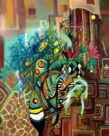 VOLKAN ÇOBAN tarafından 2026 yılında 100x80 cm ölçülerinde Tuval üzeri yağlı boya tekniği ile yapılmıştır.