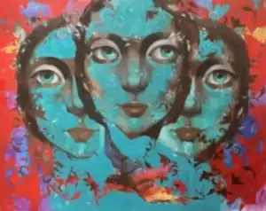 SEMA ÖCAL tarafından 2023 yılında 150x190 cm ölçülerinde Tuval üzeri yağlı boya tekniği ile yapılmıştır.