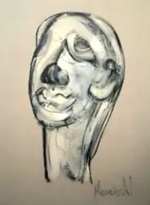 ALİ HERİSCHİ tarafından 2020 yılında 80x60 cm ölçülerinde Kağıt üzeri füzen tekniği ile yapılmıştır.