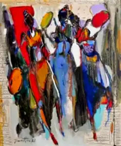 NURETTİN AKKAYA tarafından 2021 yılında 60x50 cm ölçülerinde Tuval üzeri yağlı boya tekniği ile yapılmıştır.