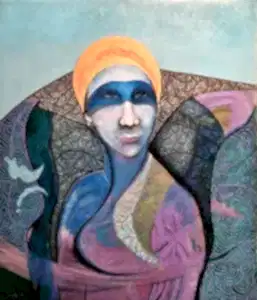 NECMETTİN ÖZLÜ tarafından 60x50 cm ölçülerinde Tuval üzeri akrilik boya tekniği ile yapılmıştır.