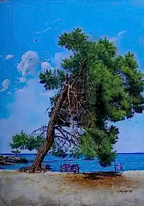 HASAN SAYGIN tarafından 2019 yılında 100x70 cm ölçülerinde Kağıt üzeri pastel boya tekniği ile yapılmıştır.