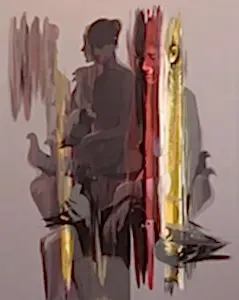 HAKAN ERASLAN tarafından 2017 yılında 100x80 cm ölçülerinde Tuval üzeri akrilik boya tekniği ile yapılmıştır.