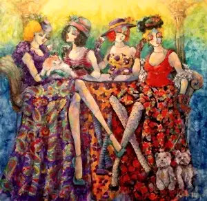 DERYA YILDIZ tarafından 2021 yılında 60x60 cm ölçülerinde Tuval üzeri yağlı boya tekniği ile yapılmıştır.