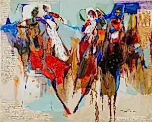 NURETTİN AKKAYA tarafından 2022 yılında 80x100 cm ölçülerinde Tuval üzeri yağlı boya tekniği ile yapılmıştır.