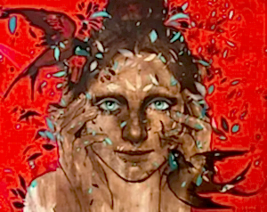 SEMA ÖCAL tarafından 2022 yılında 80x100 cm ölçülerinde Tuval üzeri yağlı boya tekniği ile yapılmıştır.