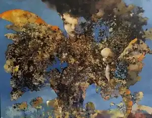 EROL PELİOĞLU tarafından 2019 yılında 120x150 cm ölçülerinde Tuval üzeri yağlı boya tekniği ile yapılmıştır.