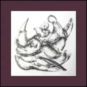 ALİ HERİSCHİ tarafından 2021 yılında 25x25 cm ölçülerinde Kağıt üzeri füzen tekniği ile yapılmıştır.