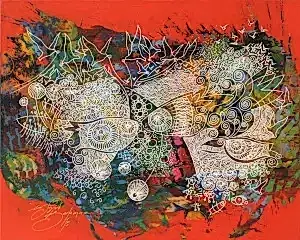 ENGİN KORKMAZ tarafından 2015 yılında 40x50 cm ölçülerinde Tuval üzeri akrilik boya tekniği ile yapılmıştır.