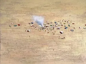 SALİH ÇAKAR tarafından 2025 yılında 90x120 cm ölçülerinde Tuval üzeri yağlı boya tekniği ile yapılmıştır.