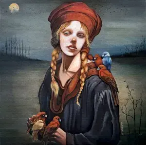 ZEKİYE AKALIN tarafından 2025 yılında 80x80 cm ölçülerinde Tuval üzeri yağlı boya tekniği ile yapılmıştır.