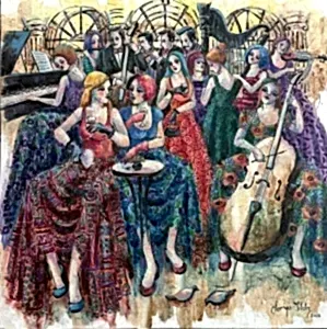 DERYA YILDIZ tarafından 2025 yılında 60x60 cm ölçülerinde Tuval üzeri yağlı boya tekniği ile yapılmıştır.