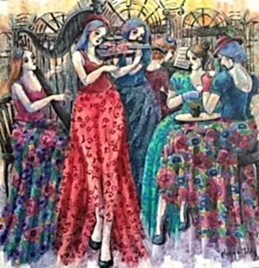 DERYA YILDIZ tarafından 2025 yılında 60x60 cm ölçülerinde Tuval üzeri yağlı boya tekniği ile yapılmıştır.