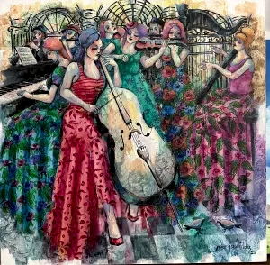 DERYA YILDIZ tarafından 2025 yılında 60x60 cm ölçülerinde Tuval üzeri yağlı boya tekniği ile yapılmıştır.