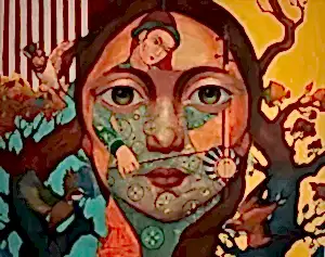 SEMA ÖCAL tarafından 2024 yılında 80x100 cm ölçülerinde Tuval üzeri yağlı boya tekniği ile yapılmıştır.