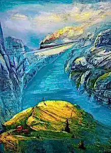 TOLGA BOZTOPRAK tarafından 2025 yılında 150x120 cm ölçülerinde Tuval üzeri akrilik boya tekniği ile yapılmıştır.