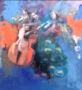 HAKAN ERASLAN tarafından 2025 yılında 100x90 cm ölçülerinde Tuval üzeri akrilik boya tekniği ile yapılmıştır.