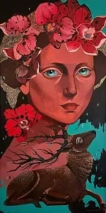 SEMA ÖCAL tarafından 2025 yılında 130x65 cm ölçülerinde Tuval üzeri yağlı boya tekniği ile yapılmıştır.