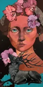 SEMA ÖCAL tarafından 2025 yılında 130x65 cm ölçülerinde Tuval üzeri yağlı boya tekniği ile yapılmıştır.