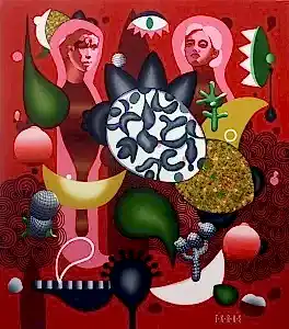 ŞÜKRÜ KARAKUŞ tarafından 2024 yılında 130x114 cm ölçülerinde Tuval üzeri akrilik boya tekniği ile yapılmıştır.