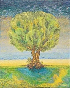 ATAÇ ELALMIŞ tarafından 2024 yılında 100x80 cm ölçülerinde Tuval üzeri yağlı boya tekniği ile yapılmıştır.