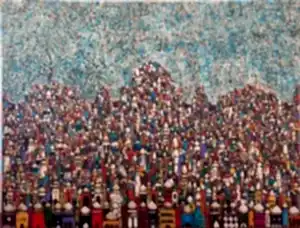 BİNNUR YÜCEBAŞ RUOCCO tarafından 2024 yılında 180x240 cm ölçülerinde Tuval üzeri yağlı boya tekniği ile yapılmıştır.