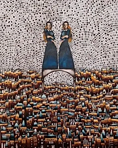 BİNNUR YÜCEBAŞ RUOCCO tarafından 2023 yılında 100x80 cm ölçülerinde Tuval üzeri yağlı boya tekniği ile yapılmıştır.