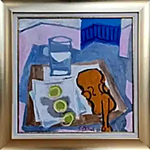 ADNAN TURANİ tarafından 2005 yılında 50x50 cm ölçülerinde Tuval üzeri yağlı boya tekniği ile yapılmıştır.