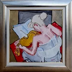 ADNAN TURANİ tarafından 2015 yılında 50x50 cm ölçülerinde Tuval üzeri yağlı boya tekniği ile yapılmıştır.