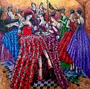 DERYA YILDIZ tarafından 2022 yılında 100x100 cm ölçülerinde Tuval üzeri yağlı boya tekniği ile yapılmıştır.