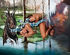 ZEYNEP AKGÜN tarafından 2013 yılında 160x200 cm ölçülerinde Tuval üzeri yağlı boya tekniği ile yapılmıştır.