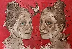 SEMA ÖCAL tarafından 2022 yılında 120x180 cm ölçülerinde Tuval üzeri yağlı boya tekniği ile yapılmıştır.