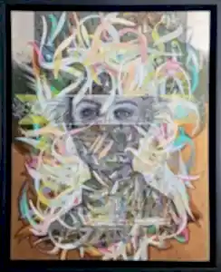 ENGİN KORKMAZ tarafından 2021 yılında 100x80 cm ölçülerinde Tuval üzeri akrilik boya tekniği ile yapılmıştır.