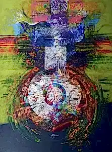 ENGİN KORKMAZ tarafından 2014 yılında 200x150 cm ölçülerinde Tuval üzeri akrilik boya tekniği ile yapılmıştır.