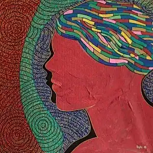 NECMETTİN ÖZLÜ tarafından 2018 yılında 25x25 cm ölçülerinde Tuval üzeri akrilik boya tekniği ile yapılmıştır.