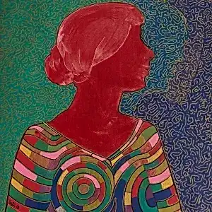 NECMETTİN ÖZLÜ tarafından 2018 yılında 25x25 cm ölçülerinde Tuval üzeri akrilik boya tekniği ile yapılmıştır.