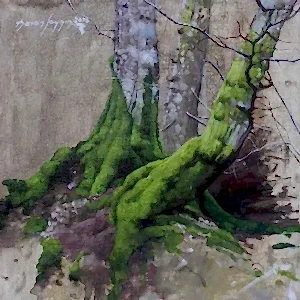 HASAN SAYGIN tarafından 2018 yılında 25x25 cm ölçülerinde Tuval üzeri yağlı boya tekniği ile yapılmıştır.