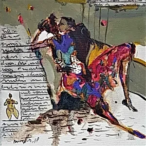 NURETTİN AKKAYA tarafından 2018 yılında 25x25 cm ölçülerinde Tuval üzeri yağlı boya tekniği ile yapılmıştır.