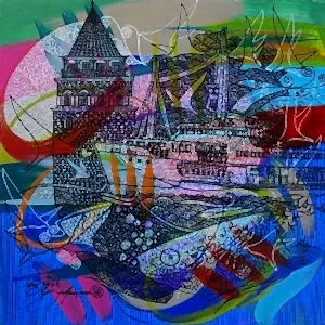 ENGİN KORKMAZ tarafından 2018 yılında 25x25 cm ölçülerinde Tuval üzeri akrilik boya tekniği ile yapılmıştır.