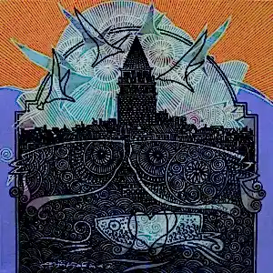 ENGİN KORKMAZ tarafından 2018 yılında 25x25 cm ölçülerinde Tuval üzeri akrilik boya tekniği ile yapılmıştır.