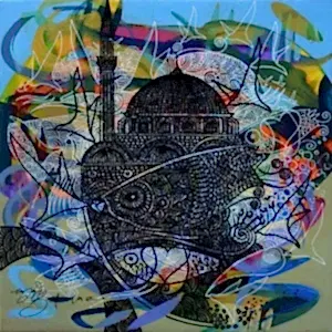 ENGİN KORKMAZ tarafından 2018 yılında 25x25 cm ölçülerinde Tuval üzeri akrilik boya tekniği ile yapılmıştır.