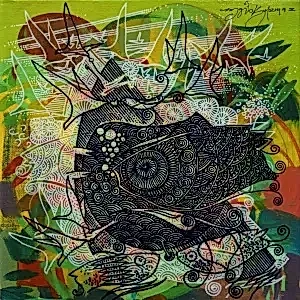 ENGİN KORKMAZ tarafından 2018 yılında 25x25 cm ölçülerinde Tuval üzeri akrilik boya tekniği ile yapılmıştır.