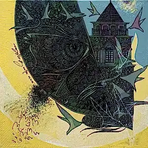 ENGİN KORKMAZ tarafından 2018 yılında 25x25 cm ölçülerinde Tuval üzeri akrilik boya tekniği ile yapılmıştır.