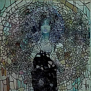 BİNNUR YÜCEBAŞ RUOCCO tarafından 2018 yılında 25x25 cm ölçülerinde Tuval üzeri yağlı boya tekniği ile yapılmıştır.