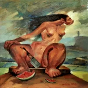 ADEM BAŞPINAR tarafından 2018 yılında 25x25 cm ölçülerinde Tuval üzeri yağlı boya tekniği ile yapılmıştır.