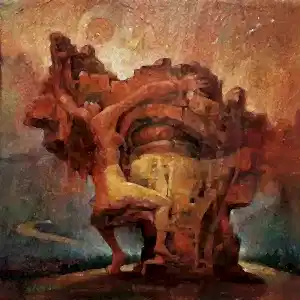 ADEM BAŞPINAR tarafından 2018 yılında 25x25 cm ölçülerinde Tuval üzeri yağlı boya tekniği ile yapılmıştır.