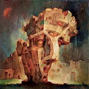 ADEM BAŞPINAR tarafından 2018 yılında 25x25 cm ölçülerinde Tuval üzeri yağlı boya tekniği ile yapılmıştır.