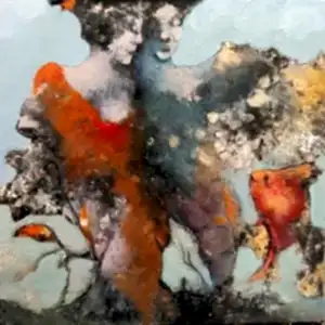 EROL PELİOĞLU tarafından 2019 yılında 25x25 cm ölçülerinde Tuval üzeri yağlı boya tekniği ile yapılmıştır.