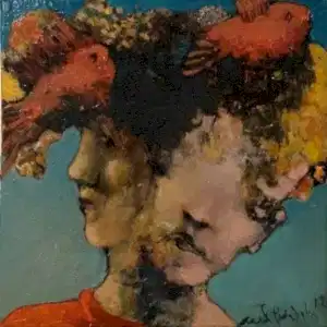 EROL PELİOĞLU tarafından 2019 yılında 25x25 cm ölçülerinde Tuval üzeri yağlı boya tekniği ile yapılmıştır.